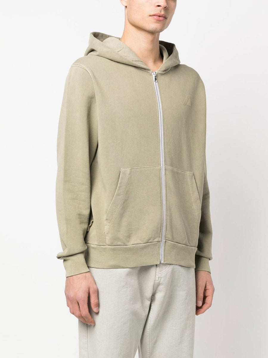 Autry Logo Cotton Hoodie For Men 100 Percent Cotton Comfort Embroidered Chest Logo Versatile Everyday Layering Zip Front