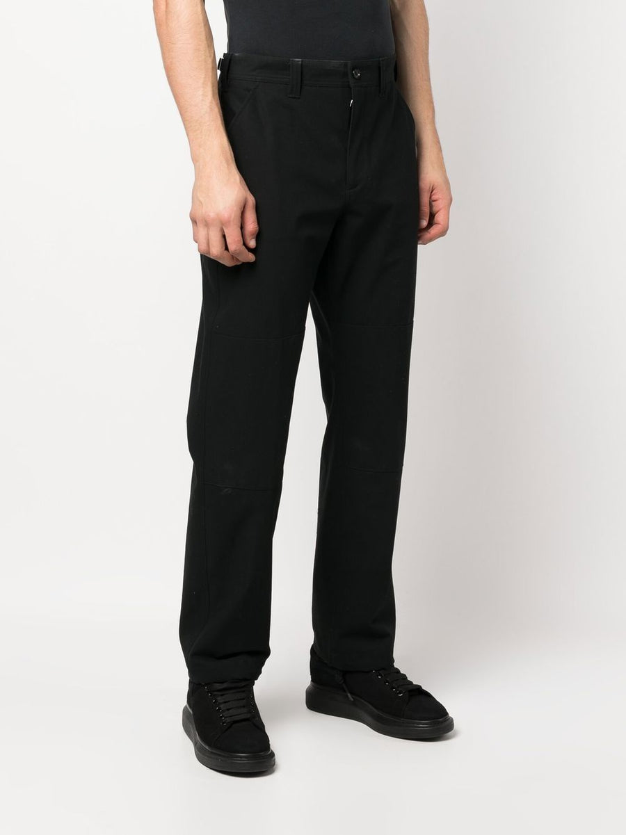 Alexander McQueen Drawstring Hem Cotton Trousers For Men - Organic Cotton, Adjustable Hem, Versatile Luxury