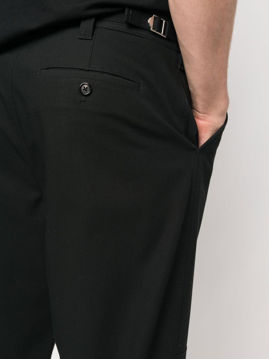 Alexander McQueen Drawstring Hem Cotton Trousers For Men - Organic Cotton, Adjustable Hem, Versatile Luxury
