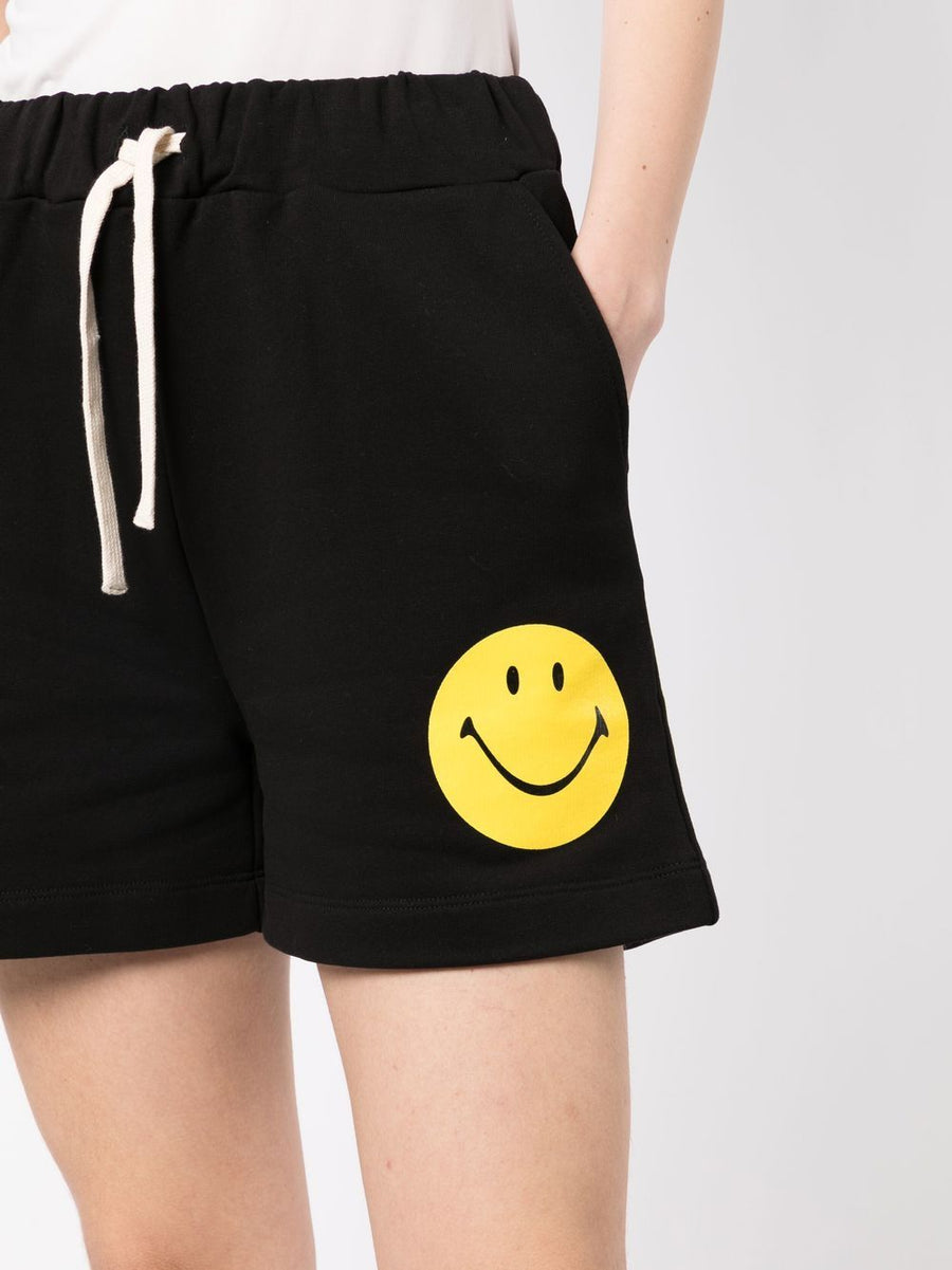 Joshua Sanders Smiley Logo Cotton Shorts Premium 100 Percent Cotton Unisex Casual Summer Wear