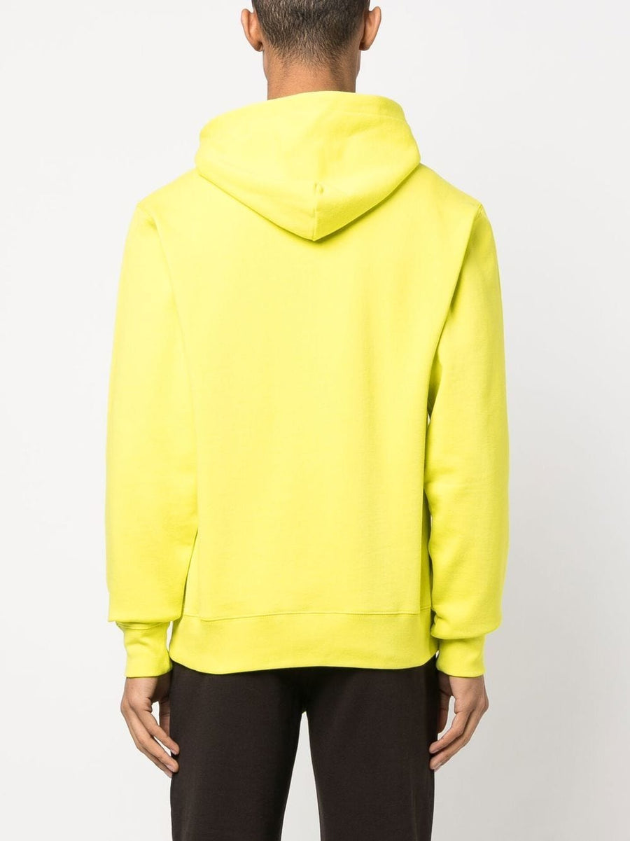 Billionaire Logo Hoodie Premium Cotton Comfort With Chest Print Sleeve Embroidery Yellow Accents For Men