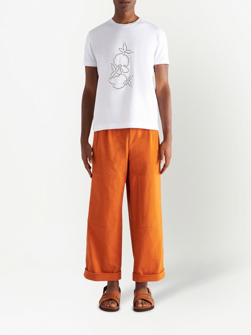 Etro Wide-leg crop trousers