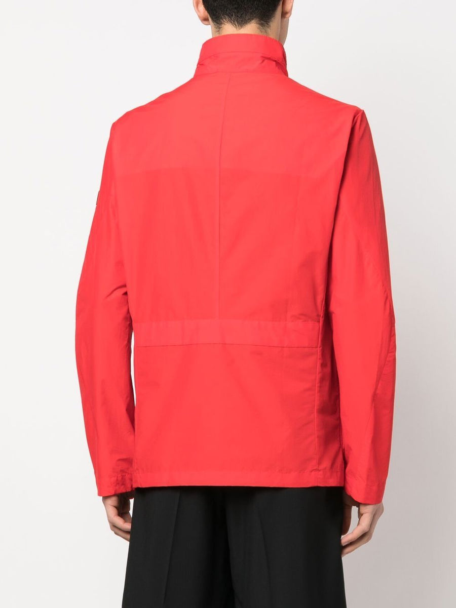 Peuterey Metal Blouson Jacket For Men Orange Cotton Blend With Durable Concealed Closure And Four Pockets