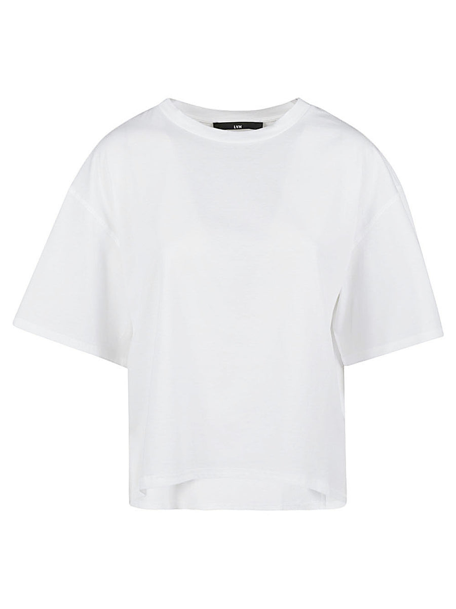 Liviana Conti Oversized Cotton T Shirt For Women Soft 100 Percent Cotton Relaxed Everyday Top