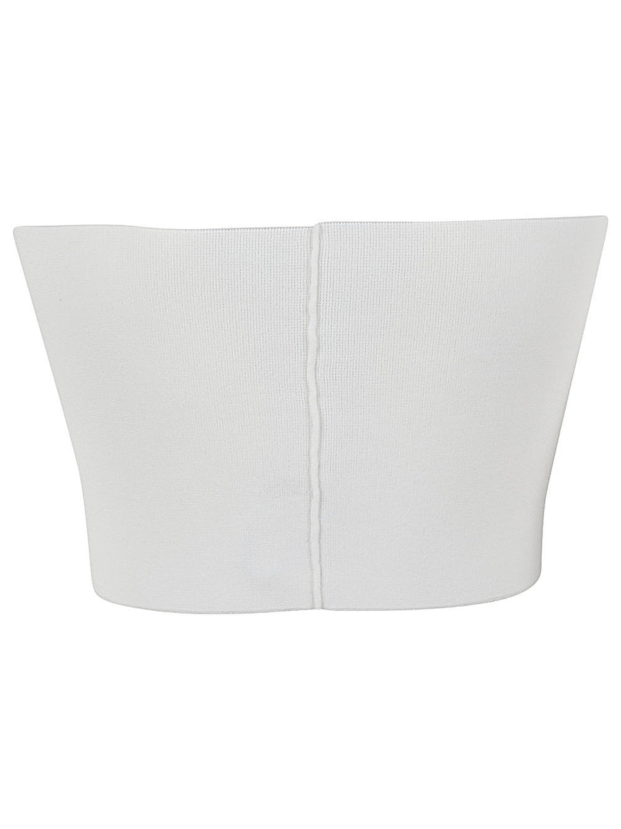 Liviana Conti Viscose Bandeau Top White Lightweight Versatile Summer Essential For Women