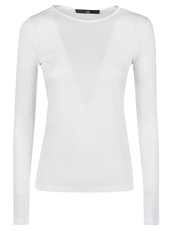 Liviana Conti Long sleeve cotton blend t-shirt