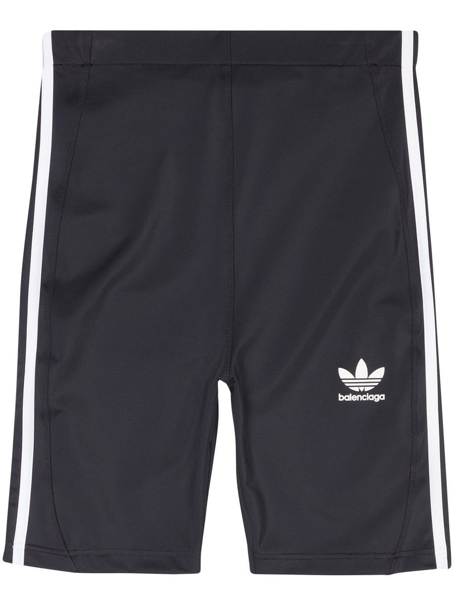 Adidas X Balenciaga Sports Shorts For Women High Rise Body Hugging Fit Premium Luxury Streetwear Performance