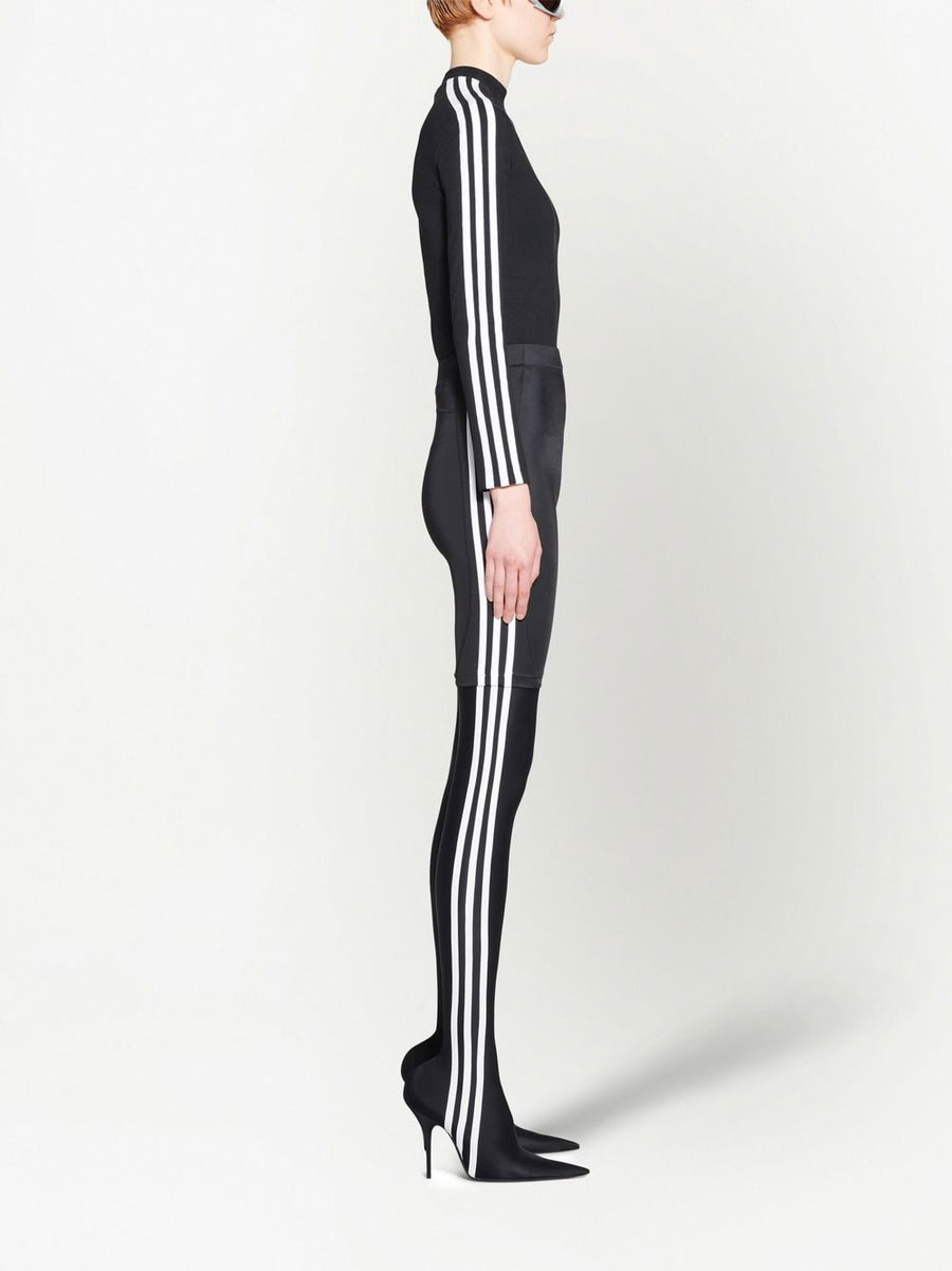 Adidas X Balenciaga Sports Shorts For Women High Rise Body Hugging Fit Premium Luxury Streetwear Performance