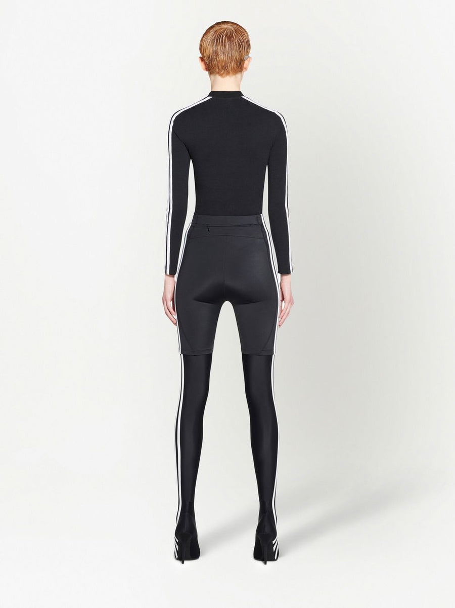 Adidas X Balenciaga Sports Shorts For Women High Rise Body Hugging Fit Premium Luxury Streetwear Performance