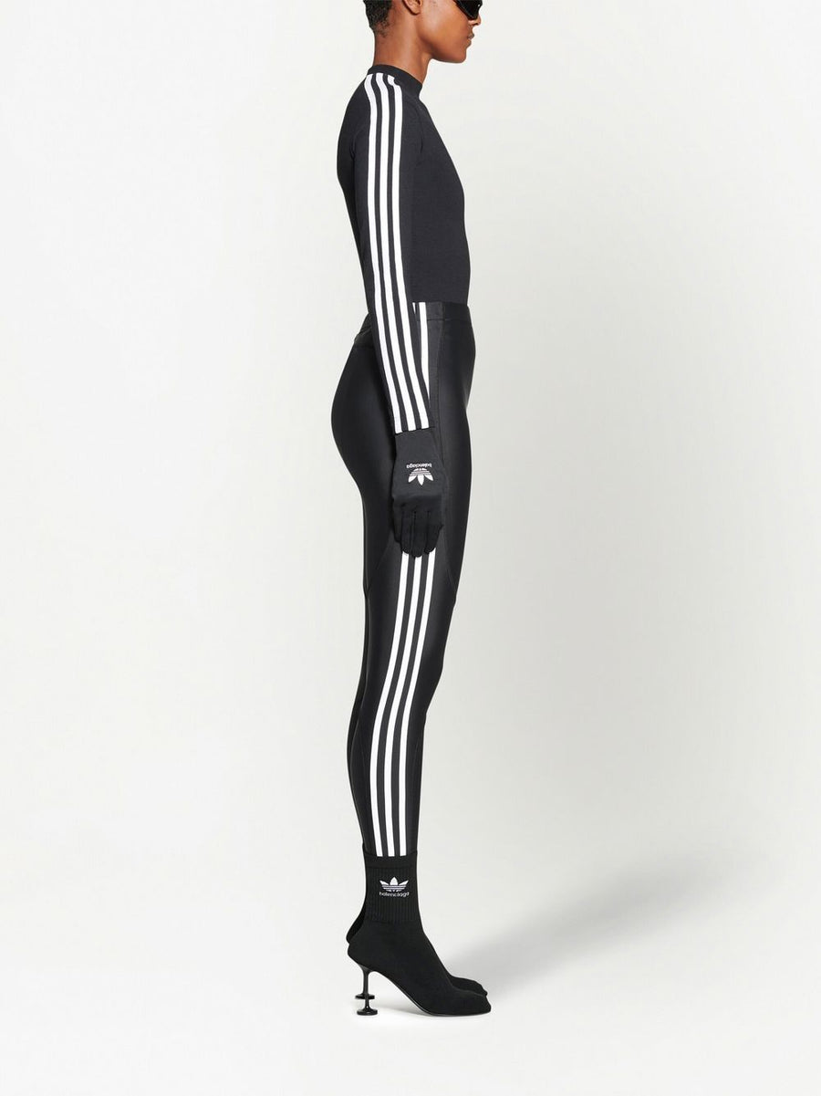 Adidas X Balenciaga Logo Leggings For Women High Rise Slim Fit Versatile Luxury Streetwear