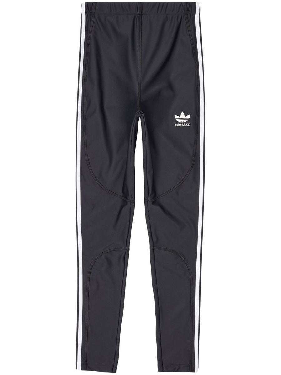 Adidas X Balenciaga Logo Leggings For Women High Rise Slim Fit Versatile Luxury Streetwear