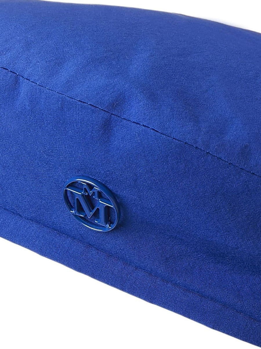 Maison Michel Billy Beret Hat For Women 100 Percent Cotton Basque Beret Electric Blue Luxe