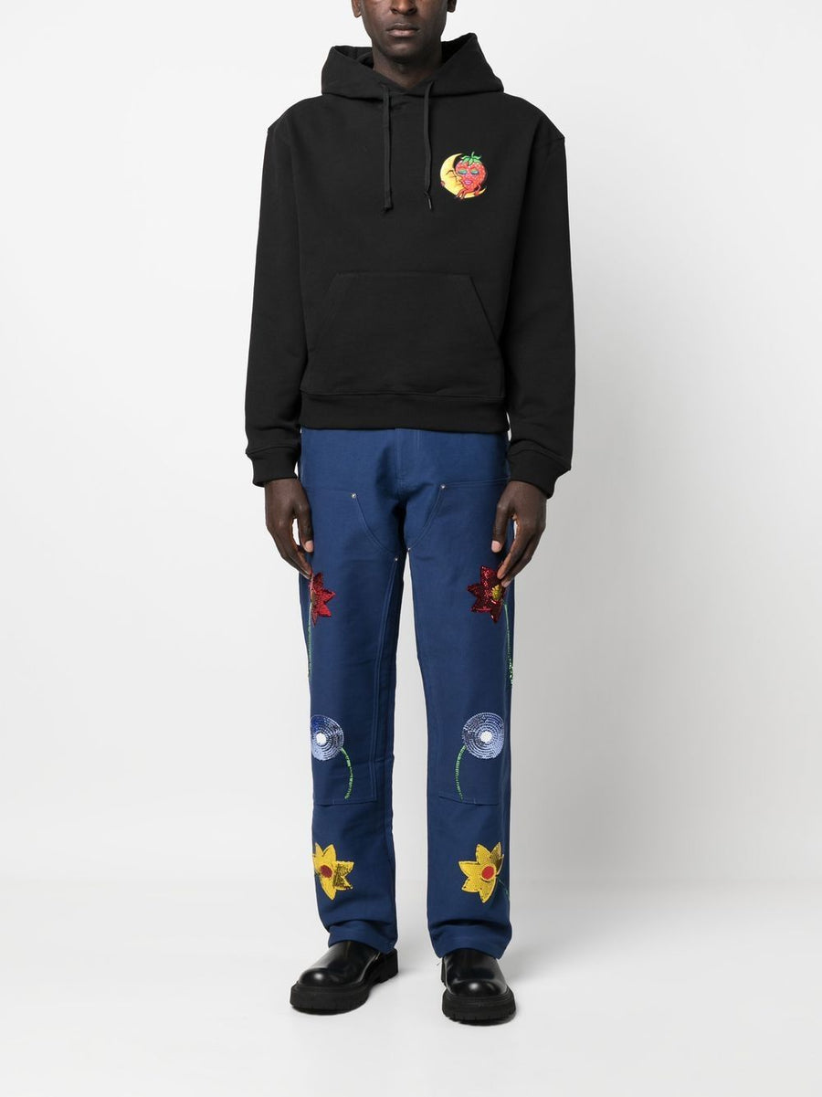 Denim Jeans for Men With Embroidered Detailing and Sequin Accents by Sky High Farm Workwear