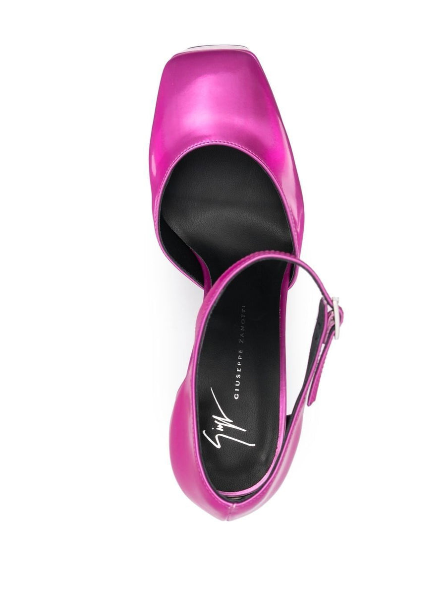 Giuseppe Zanotti Fuchsia Platform High Heel Pumps for Women, Bold Eveningwear, 15cm Heel