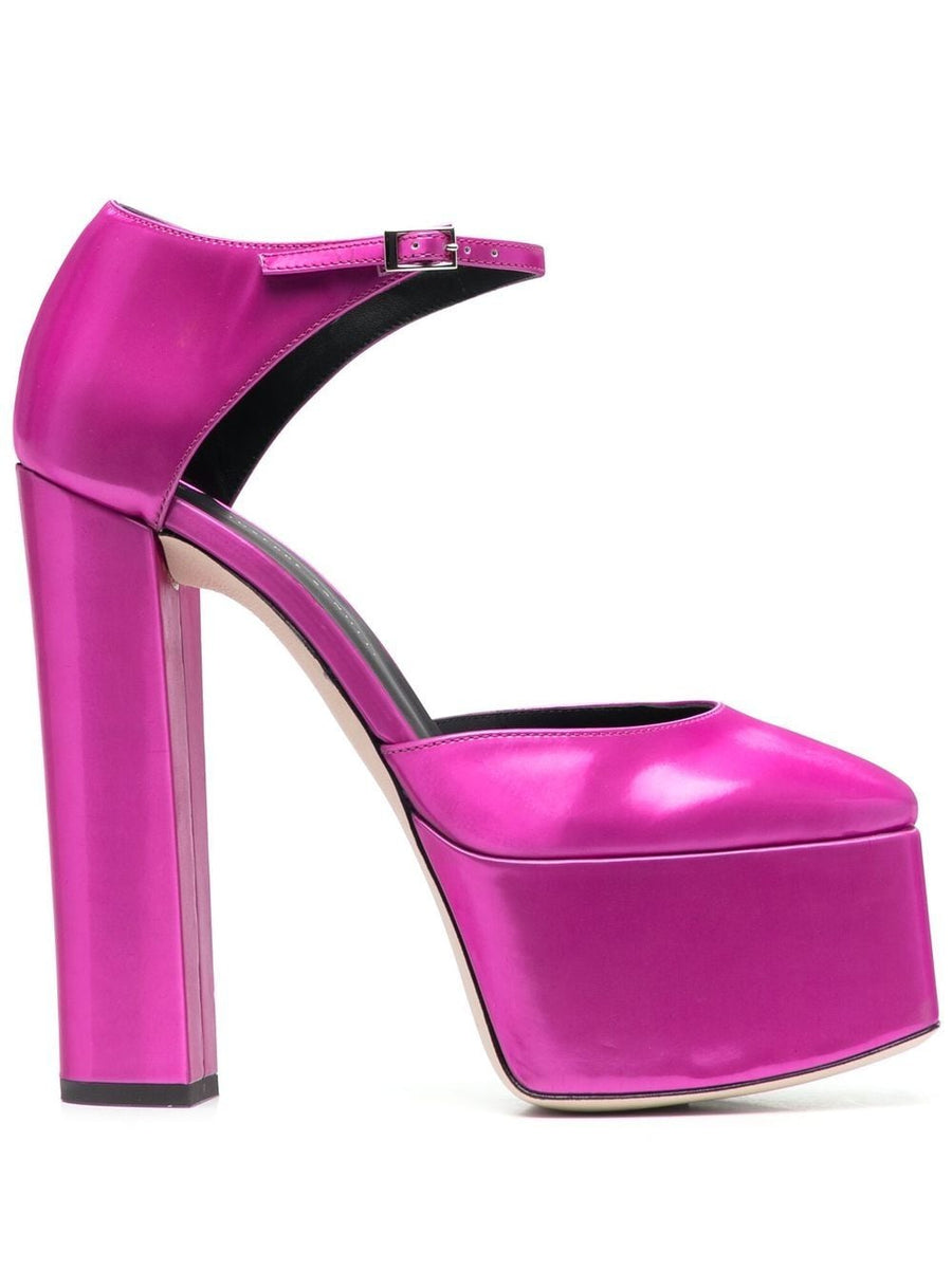 Giuseppe Zanotti Fuchsia Platform High Heel Pumps for Women, Bold Eveningwear, 15cm Heel