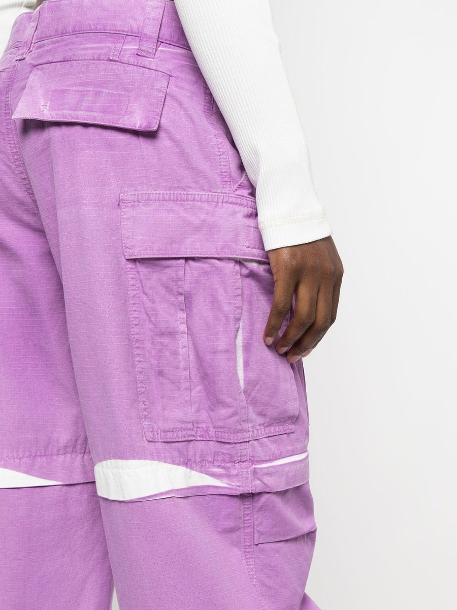 Darkpark Ripstop Cargo Trousers For Women Lilac 100 Percent Cotton Durable Versatile Everyday Wear