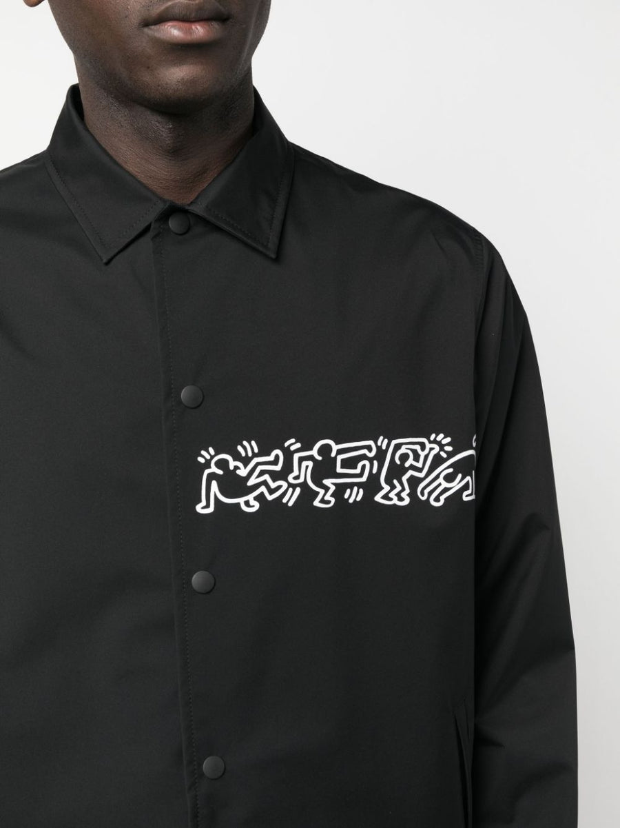 Junya Watanabe Nylon Jacket Keith Haring Graphic Bold Lightweight Streetwear For Men