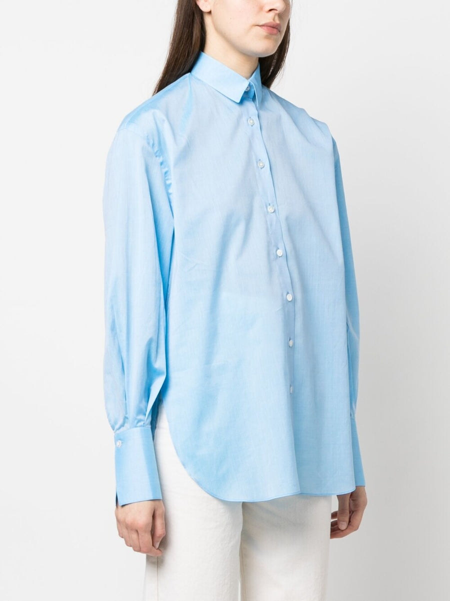 Finamore 1925 Napoli Mussola Cotton Shirt For Women Lightweight Warm Weather Comfort And Versatility