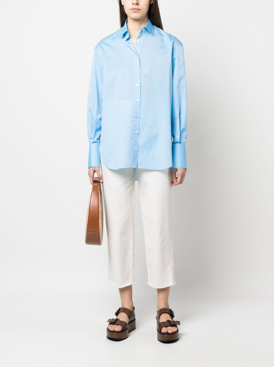 Finamore 1925 Napoli Mussola Cotton Shirt For Women Lightweight Warm Weather Comfort And Versatility