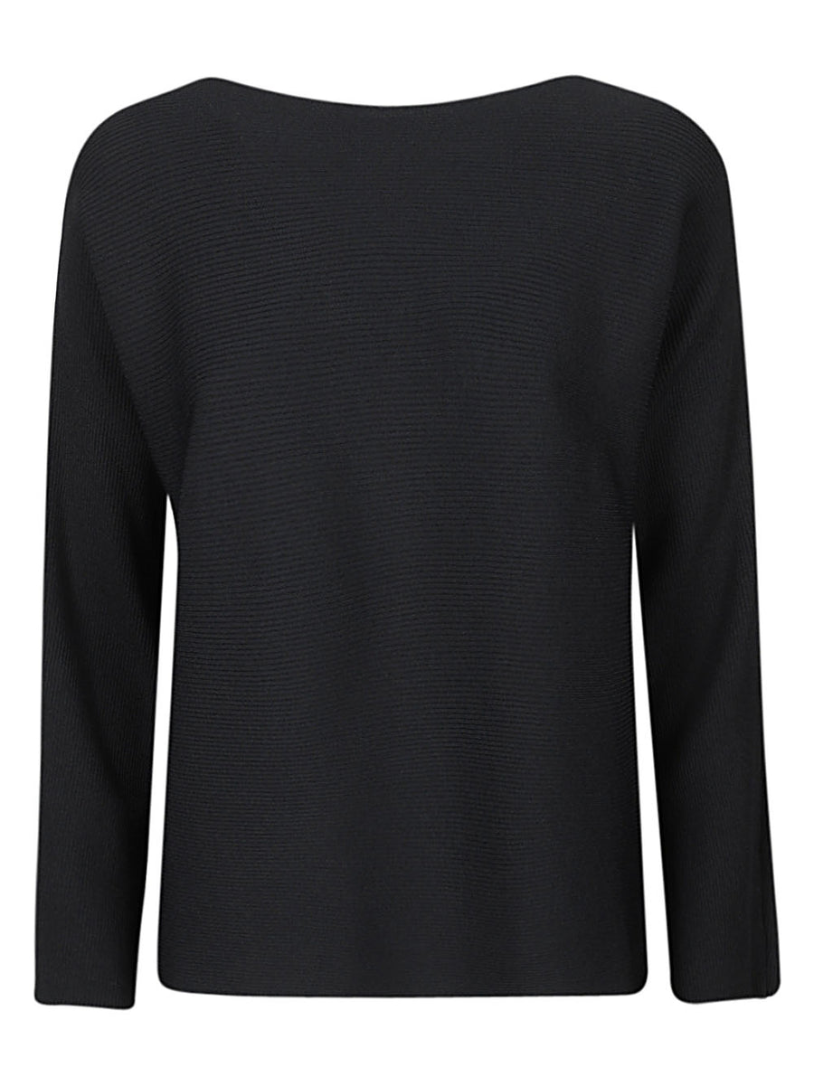 Liviana Conti Ribbed Viscose Sweater for Women Luxury Knit