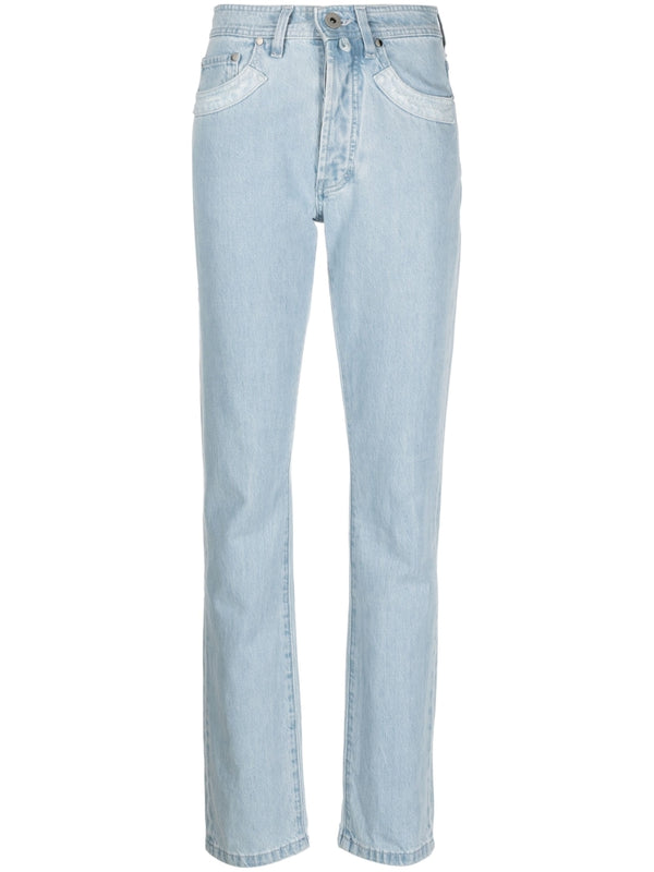032C Patchwork organic cotton jeans