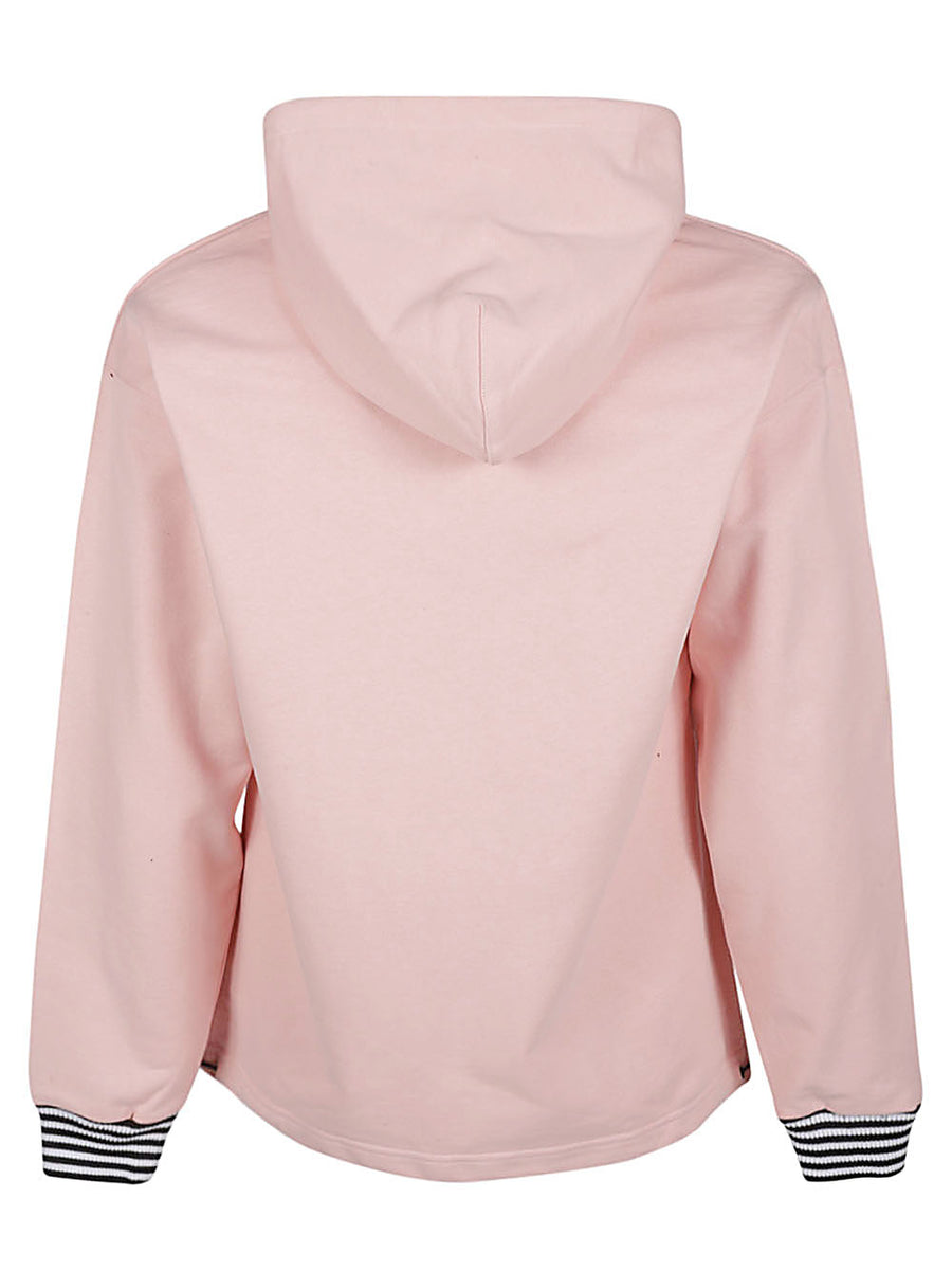 Iuter Printed Cotton Hoodie For Men Breathable 100 Percent Cotton Everyday Comfort Pink