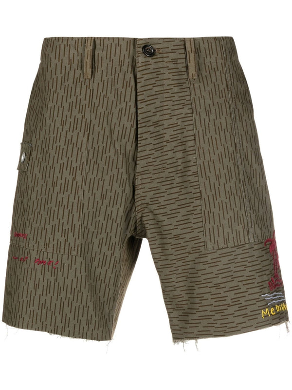 President'S Camouflage print shorts