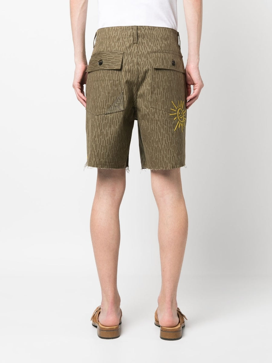 President's Camouflage Print Shorts for Men 100% Cotton, True to Size, Embroidered Logo, Rugged Everyday Wear