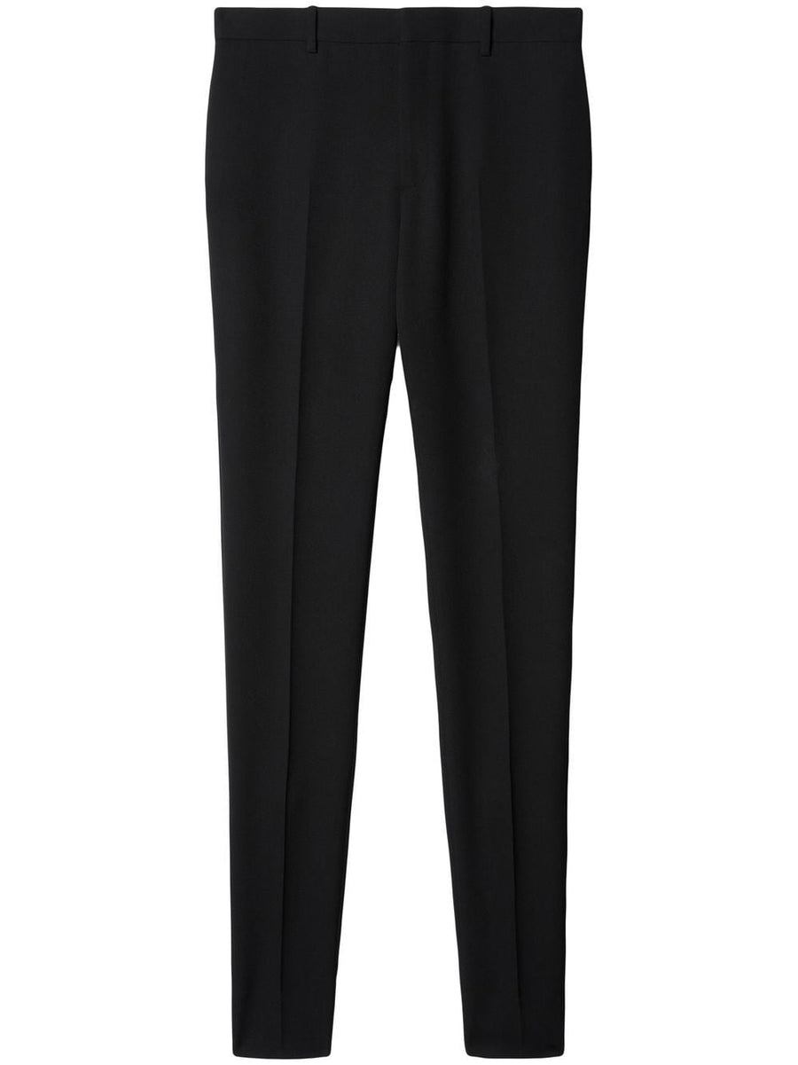 Off White Wool Skinny Trousers For Men Versatile Premium Black Dress Pants Office To Smart Casual