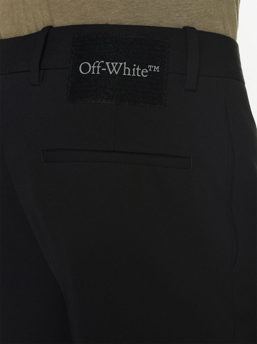 Off White Wool Skinny Trousers For Men Versatile Premium Black Dress Pants Office To Smart Casual