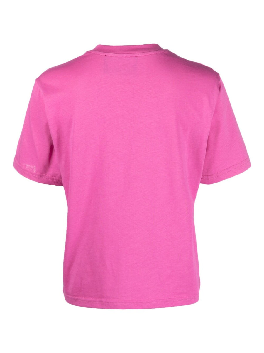 Peuterey Logo Cotton Tee For Women Breathable Graffiti Chest Print City Look Everyday Wear