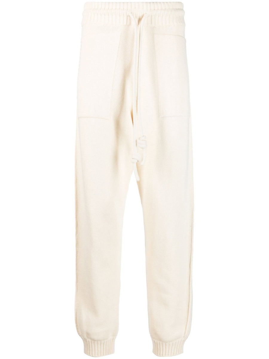 Off White Diag Stripe Knitted Track Pants For Men Premium Comfort Streetwear Essential