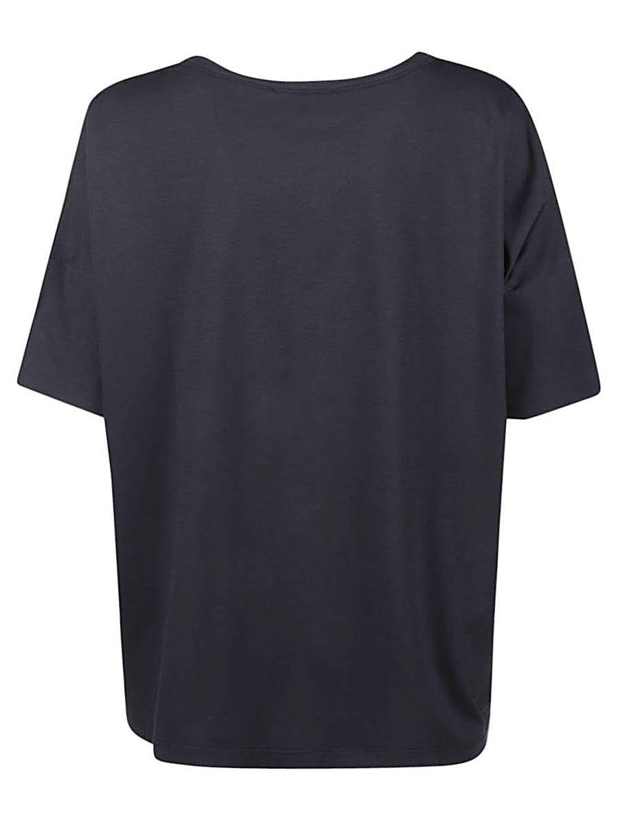 C Zero Shirt Cotton T Shirt For Women Soft Breathable Everyday Top Versatile Blue