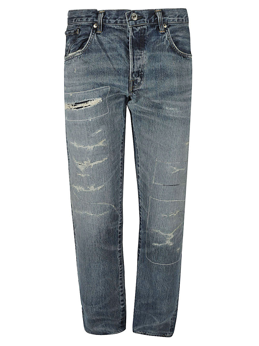 Edwin Regular Tapered Denim Jeans For Men Timeless Blue True To Size Everyday Versatility