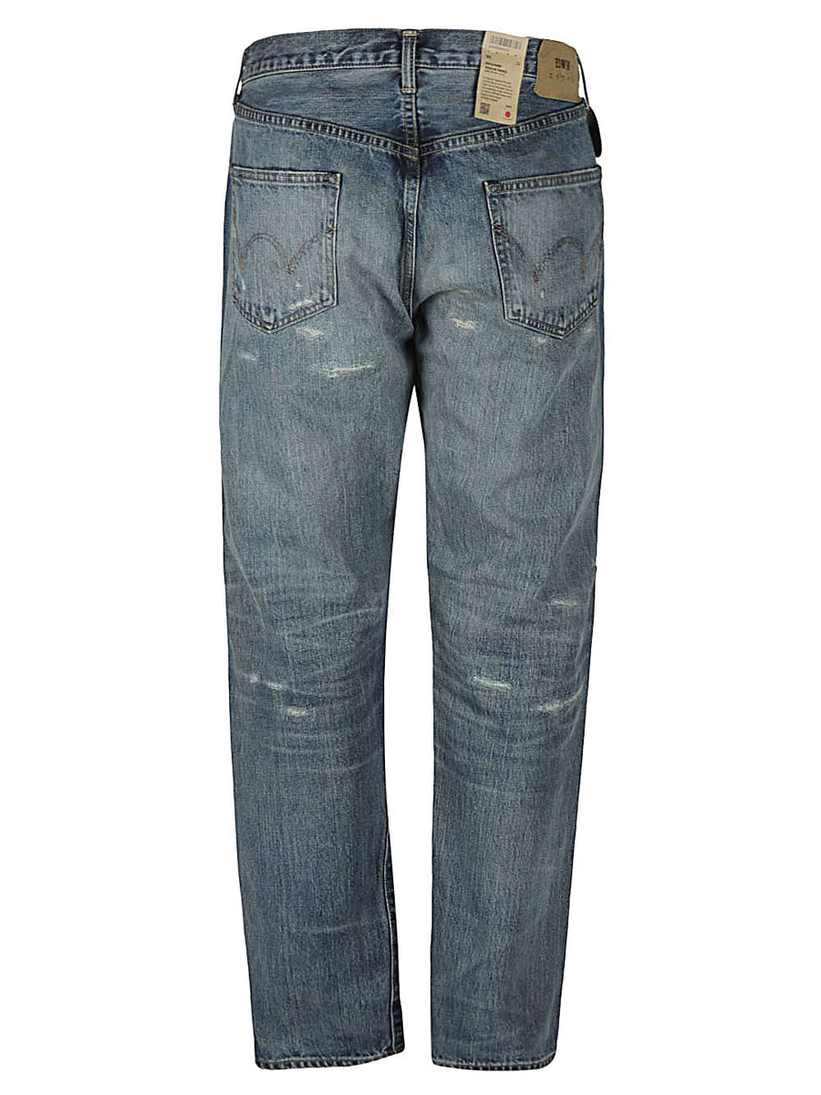 Edwin Regular Tapered Denim Jeans For Men Timeless Blue True To Size Everyday Versatility