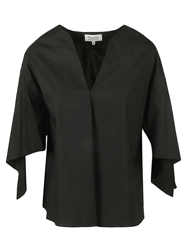Psophia Cotton v-neck top