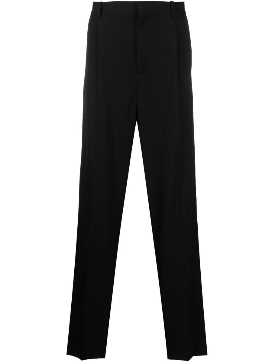 Botter Wool Classic Trousers For Men With Pleated Front Straight Leg Premium Virgin Wool