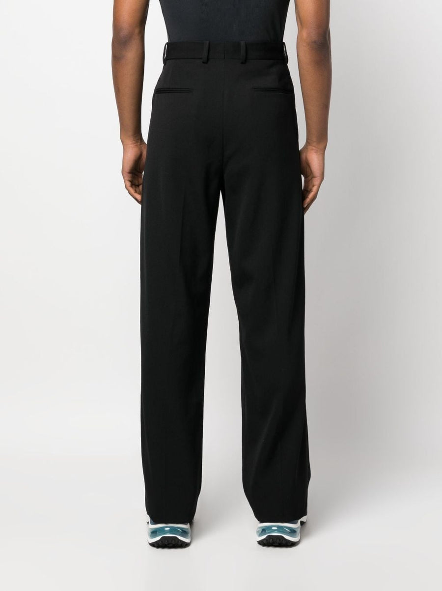Botter Wool Classic Trousers For Men With Pleated Front Straight Leg Premium Virgin Wool