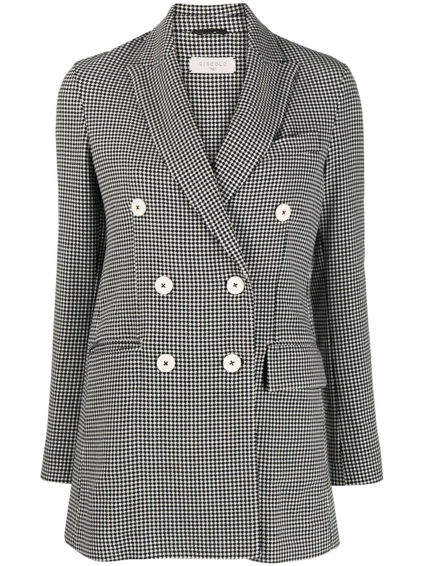 Circolo 1901 Pied de poul double-breasted jacket