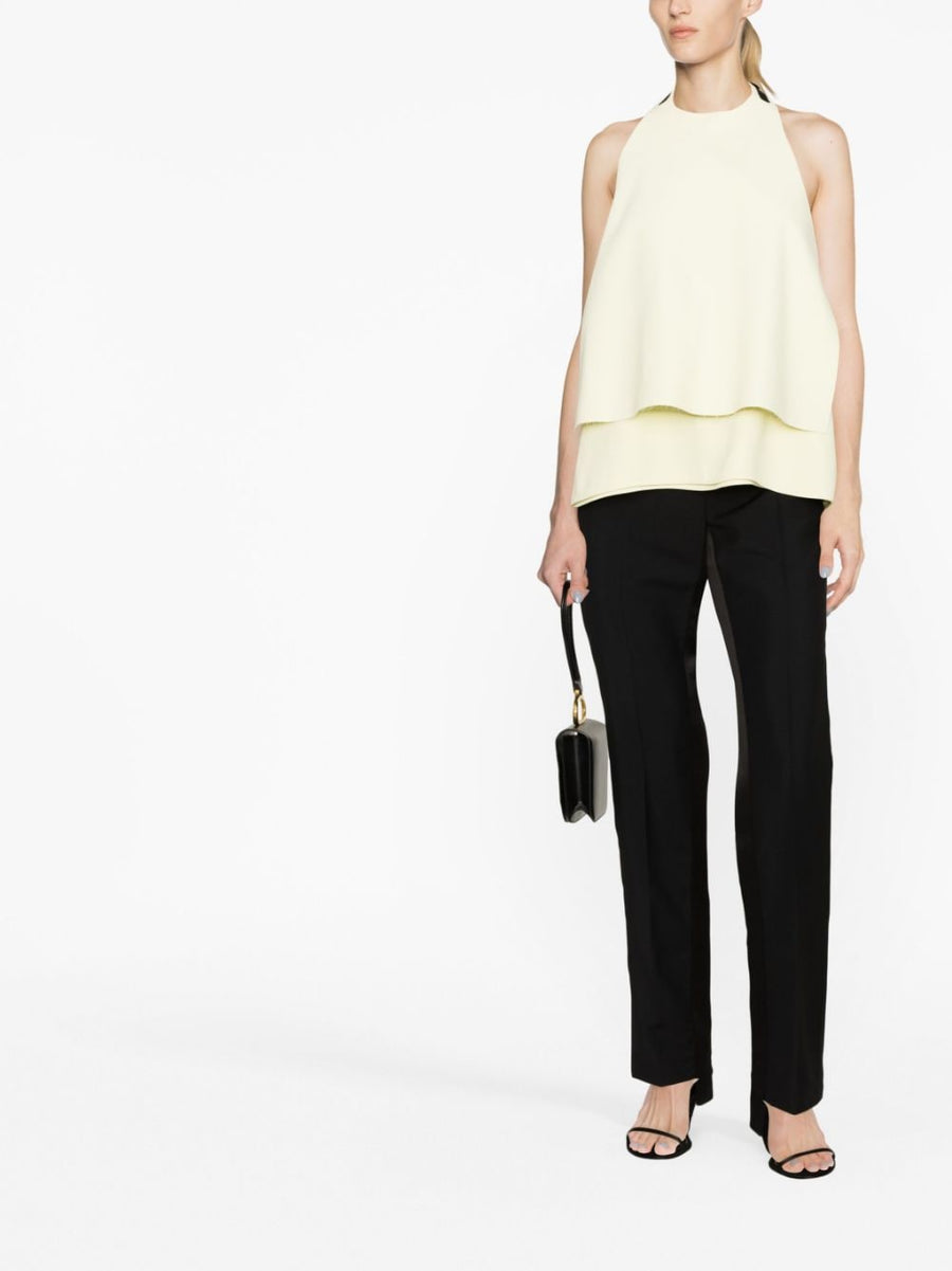 Jil Sander Halterneck Open-Back Top in Bright Yellow for Women - Sculptural Silhouette With Modern Luxury