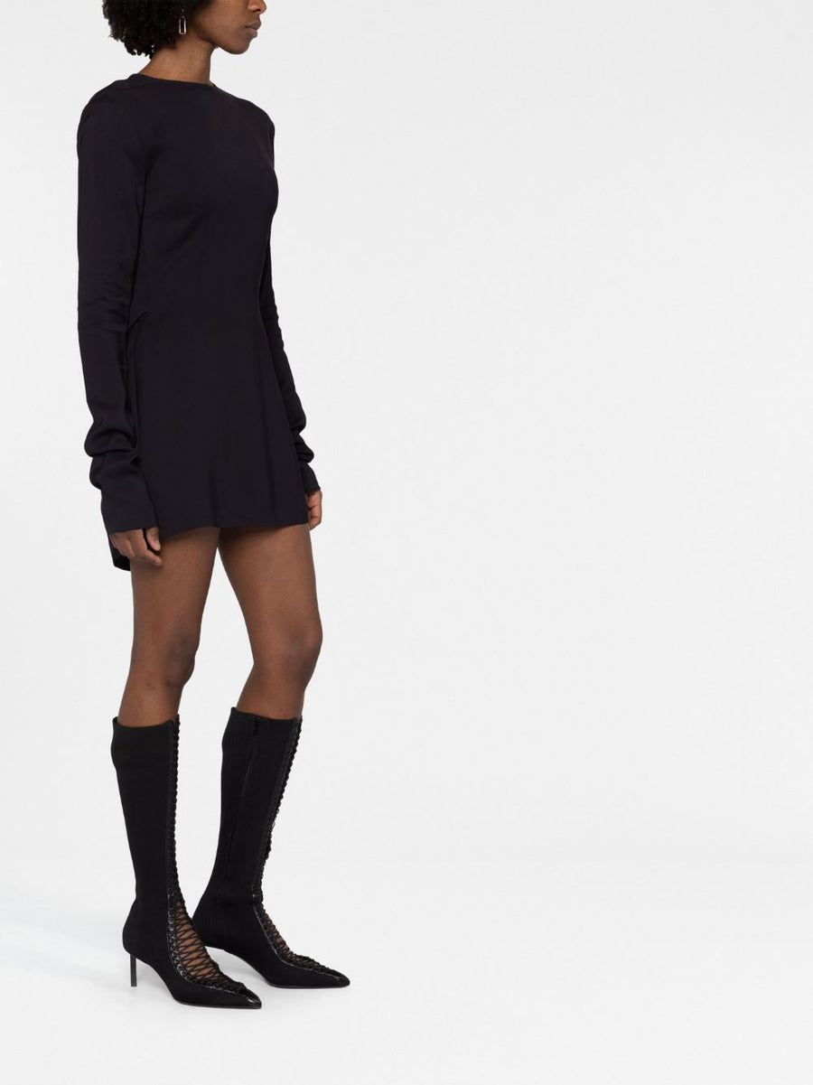032C Flounced mini dress