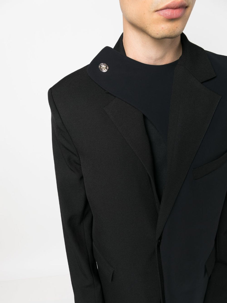 Botter Wool Blazer For Modern Men Structured Tailored Fit Versatile Virgin Wool Jacket