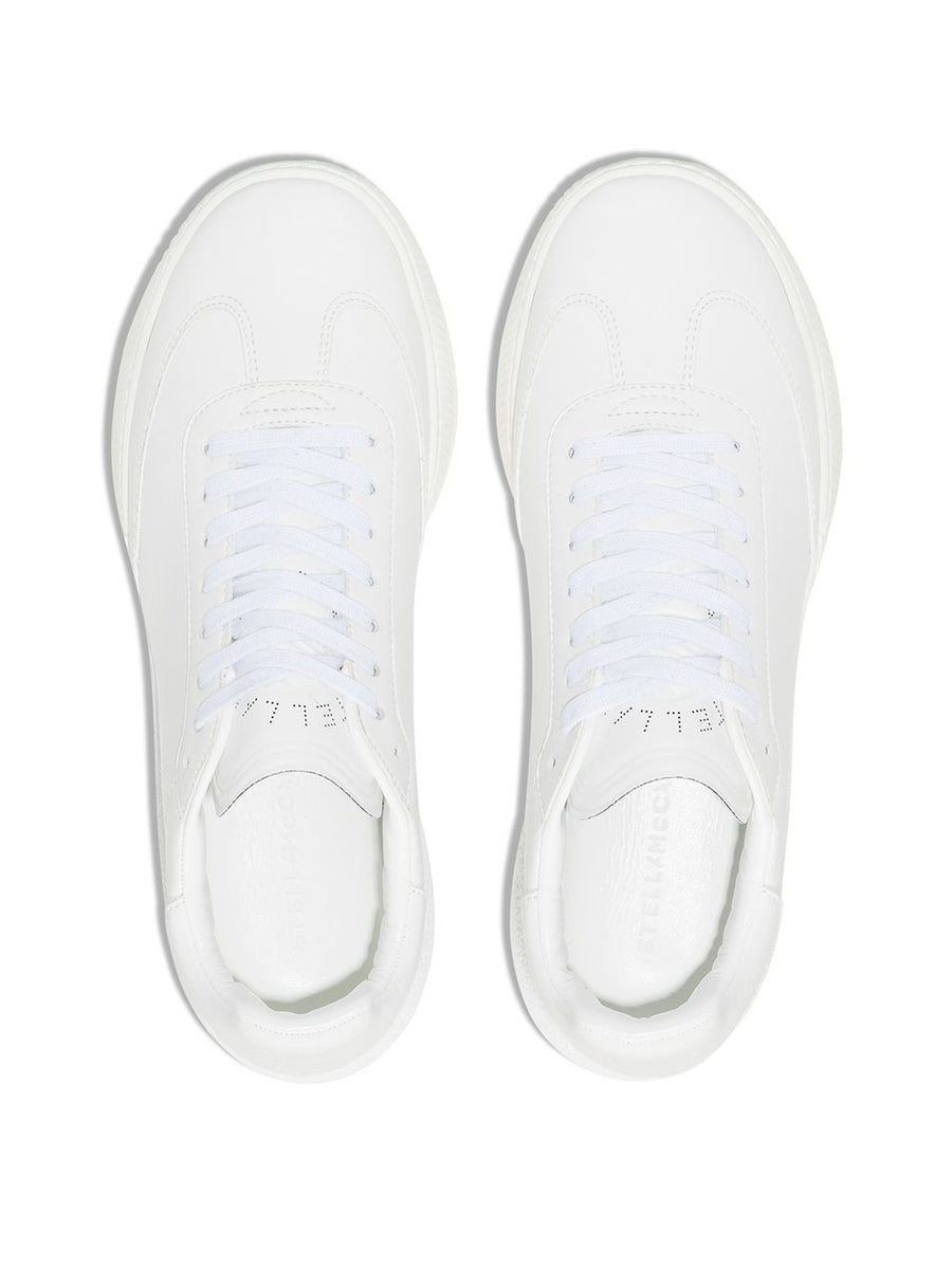 Stella McCartney Loop Faux Leather Sneakers For Women Cruelty Free Sustainable Everyday Wear With Logo Tongue