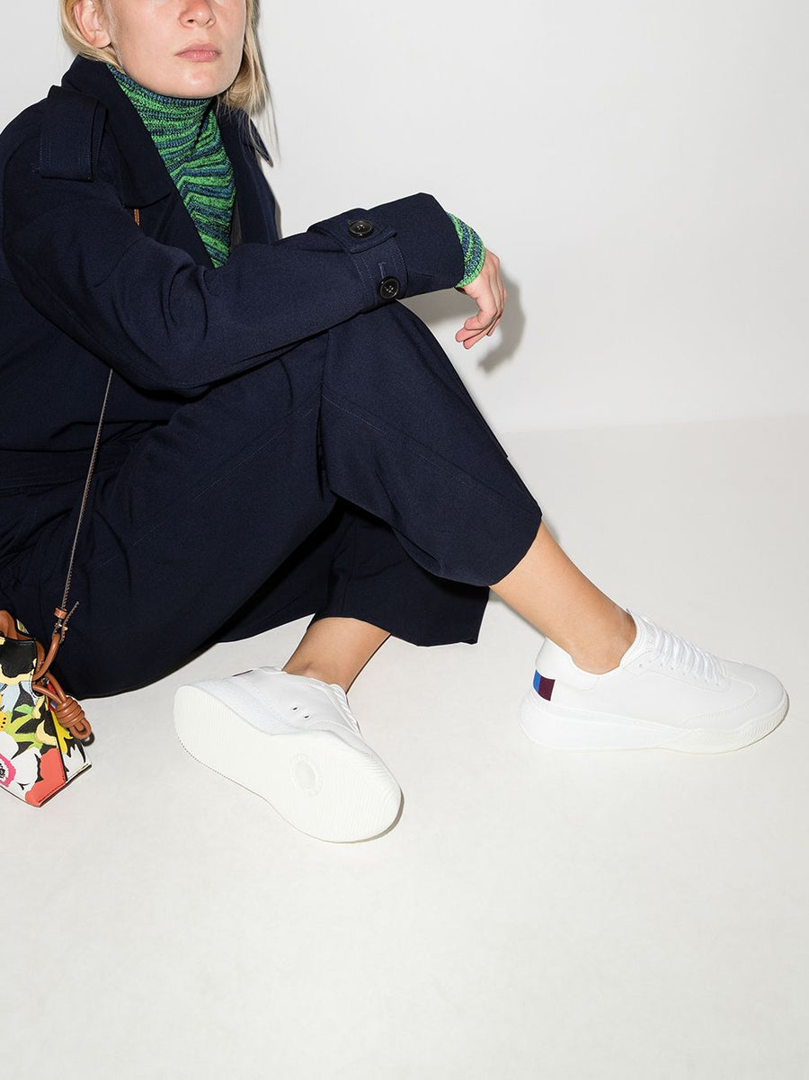 Stella McCartney Loop Faux Leather Sneakers For Women Cruelty Free Sustainable Everyday Wear With Logo Tongue