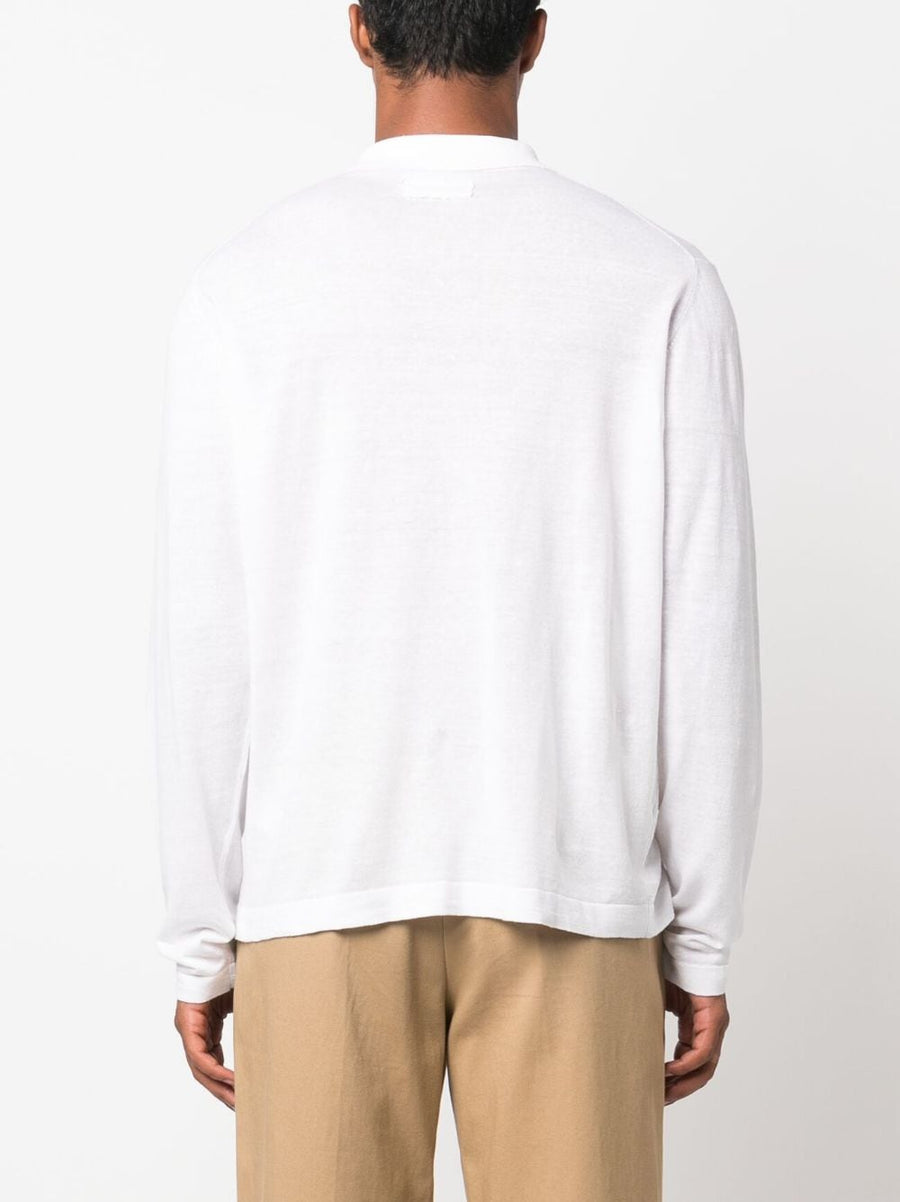 Paltò Linen Blend Long Sleeve Shirt for Men with Breathable Comfort and Polo Style