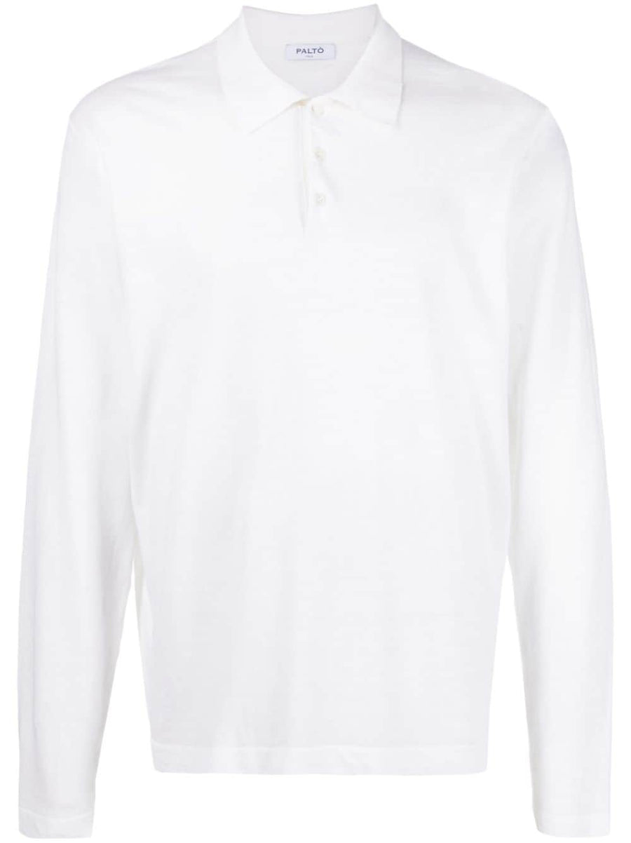 Paltò Linen Blend Long Sleeve Shirt for Men with Breathable Comfort and Polo Style