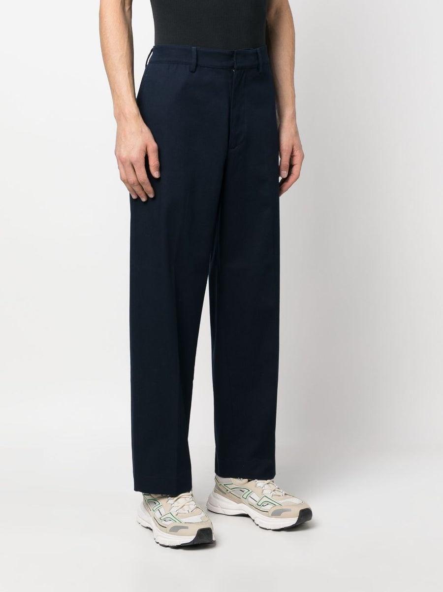 Department 5 Cotton Stretch Trousers for Men Midnight Blue Smart Casual Office Wear