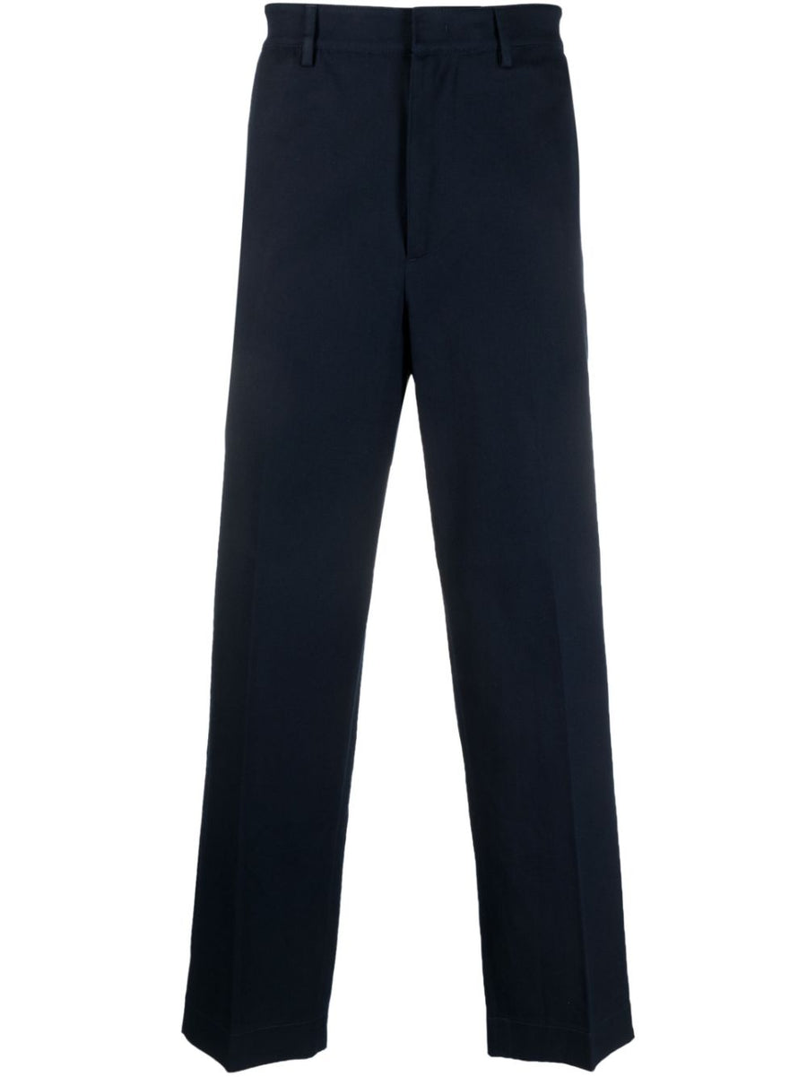 Department 5 Cotton Stretch Trousers for Men Midnight Blue Smart Casual Office Wear