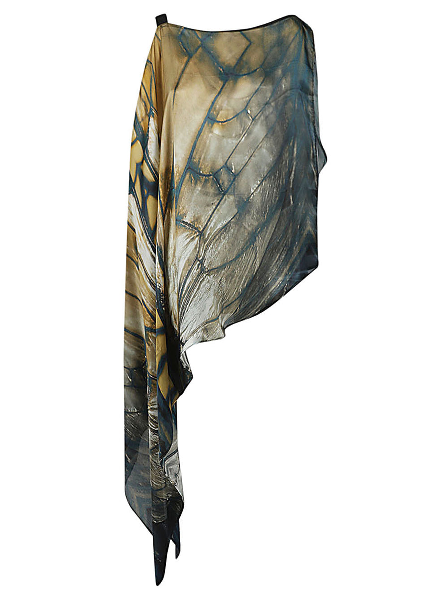 Mona Swims Silk Kaftan Multicolor Silk Cover Up For Women One Size Luxurious Resortwear