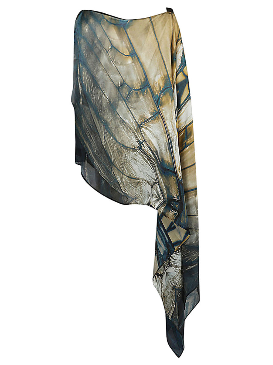 Mona Swims Silk Kaftan Multicolor Silk Cover Up For Women One Size Luxurious Resortwear